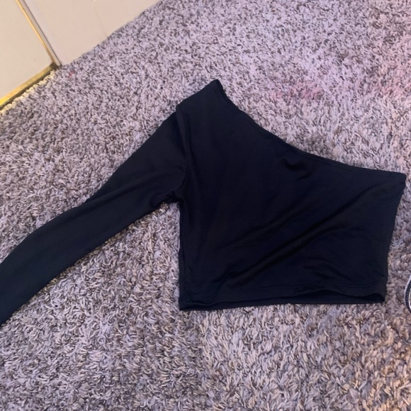 Never worn! Shein one shoulder shirt! - Picture 2 of 2